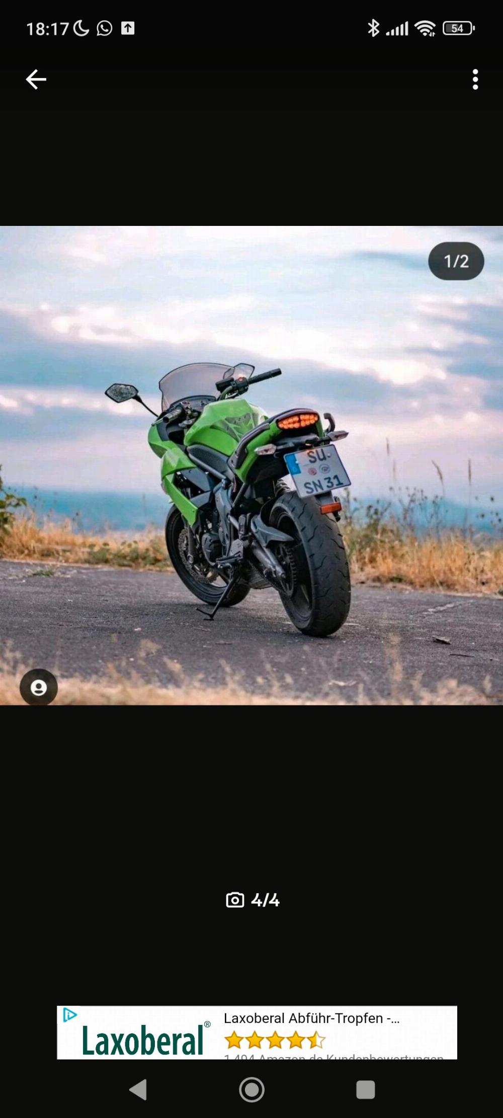 Motorrad verkaufen Kawasaki Er6f  Ankauf
